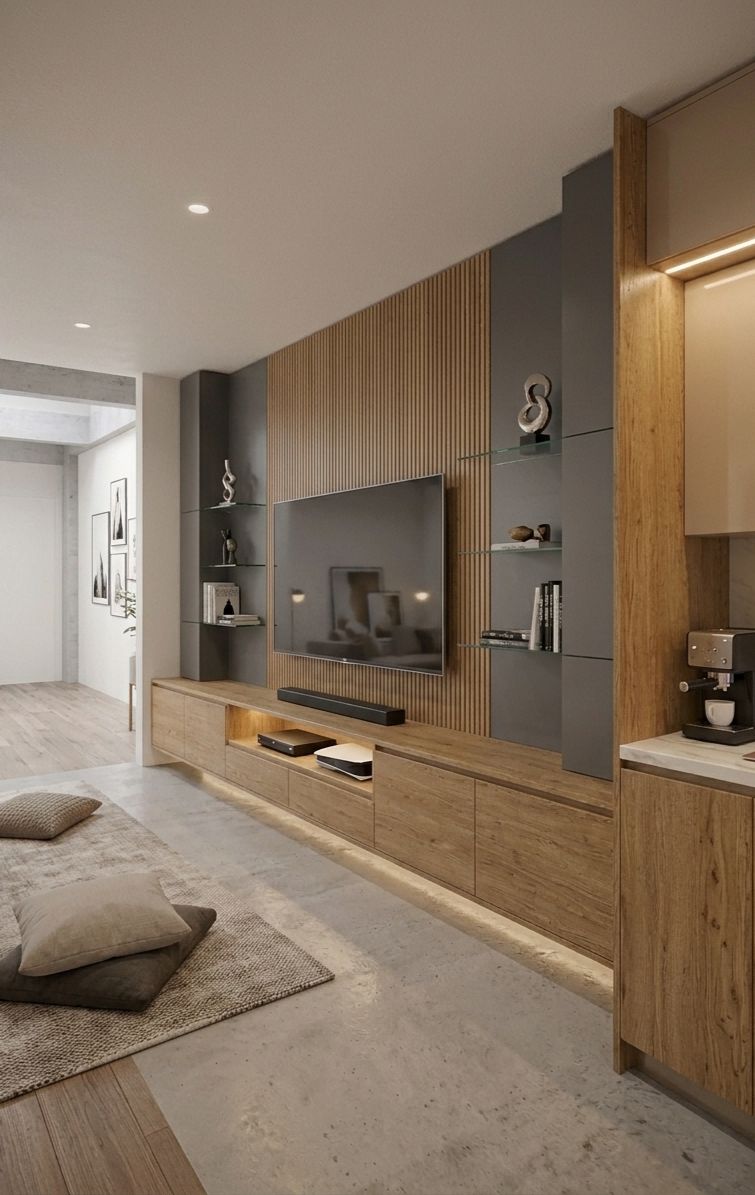 Mueble de TV modular moderno y personalizado